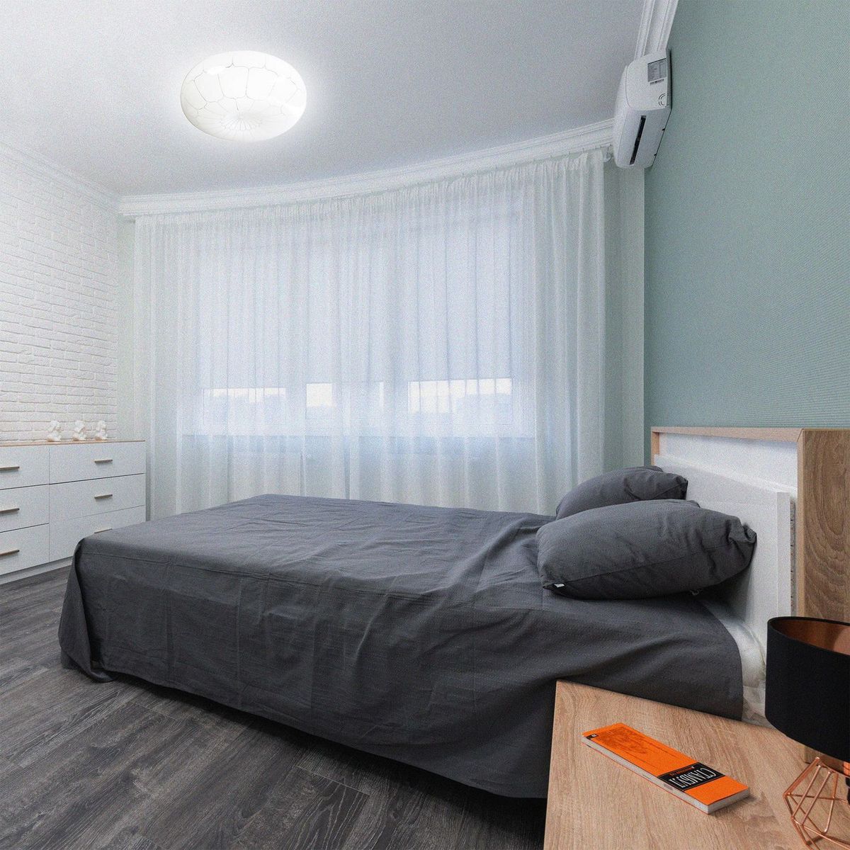 Mil Luces - Plafón Led PVC Cocoon Luz Fría 22 W