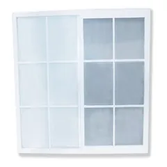 Ventana PVC termopanel 90 x 120 cm