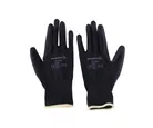 Guante de nylon negro c/ palma de nitrilo talla 8