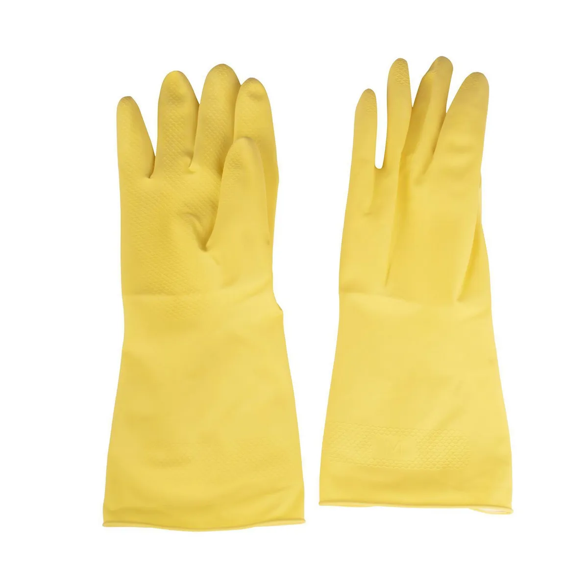 Guante de látex amarillo talla 8, marca Derma Care - Foto Principal
