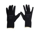Guante negro nylon c/recubrimiento látex naranja