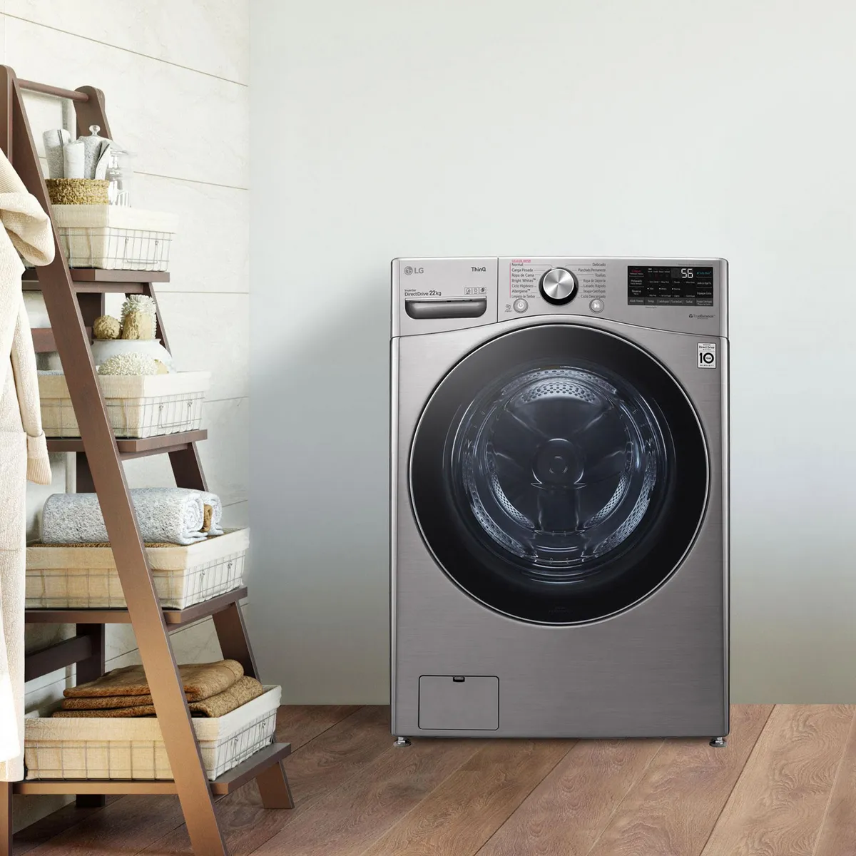 Lg - Lavadora Carga Frontal Sin Pedestal