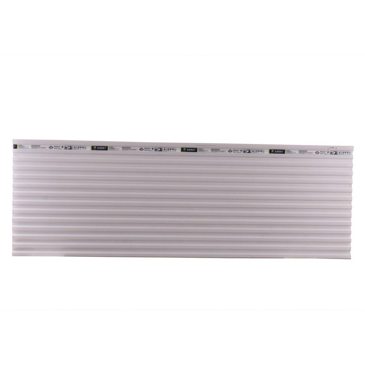 Palram - Lámina de policarbonato corrugado Suntuf Blano 8mm x 1.04 x 3.05 m