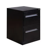 Archivero con 2 cajones Negro