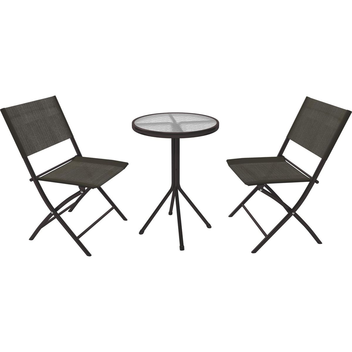 Just Home Collection - Juego de Balcón metal 3 piezas