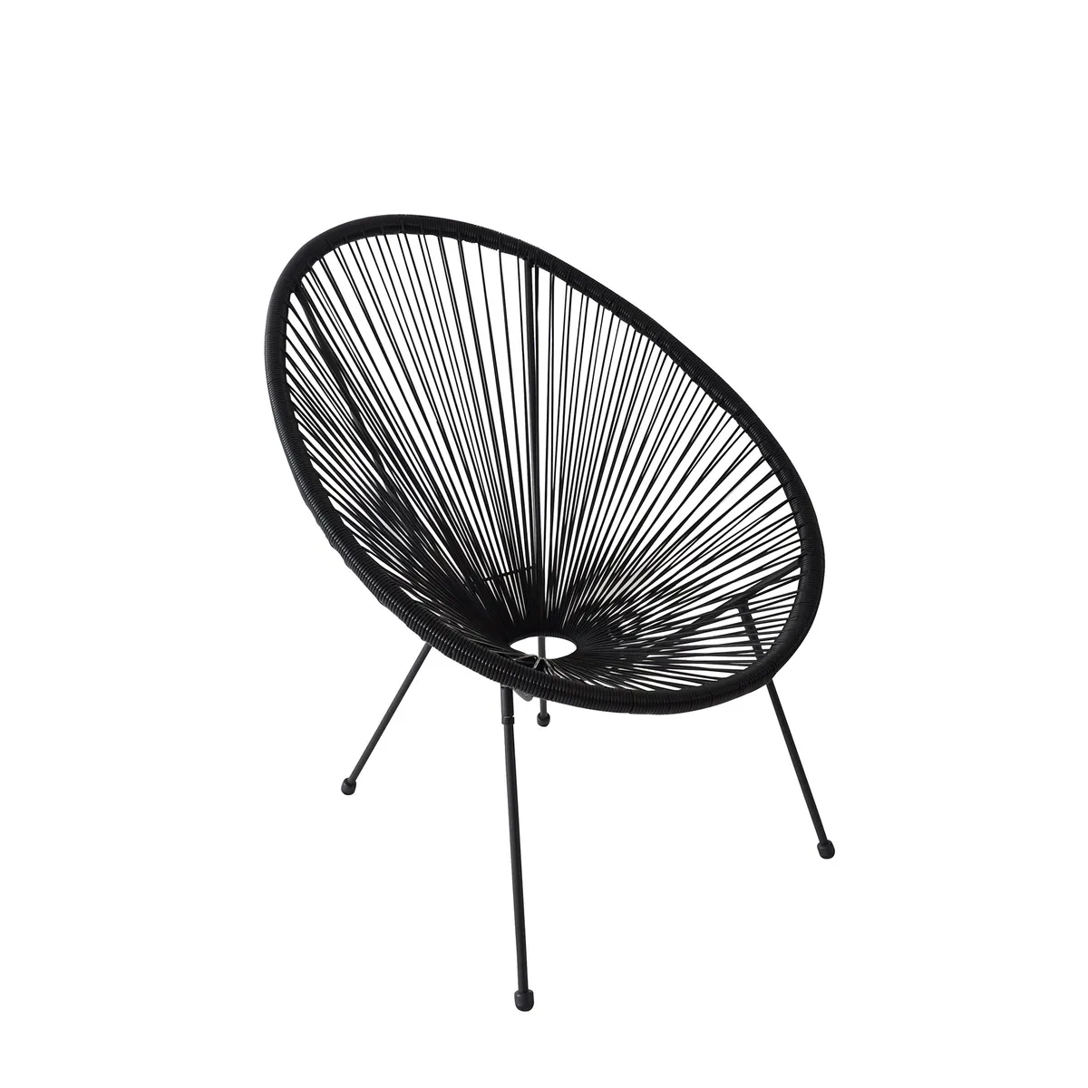 Just Home Collection - Silla Acapulco Negra