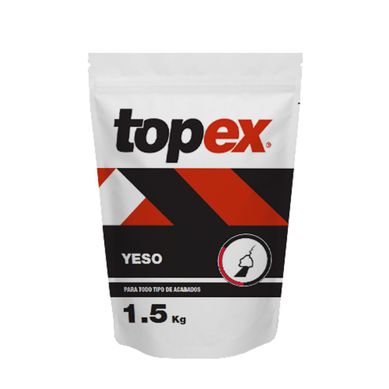 Topex yeso 1.5 Kg p/pequeas reparaciones