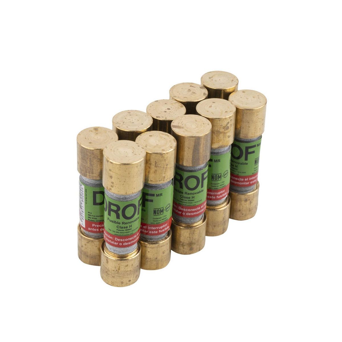Fusible cartucho tipo H marca DROF 30 AMP 250 V, marca Drof - Foto 2
