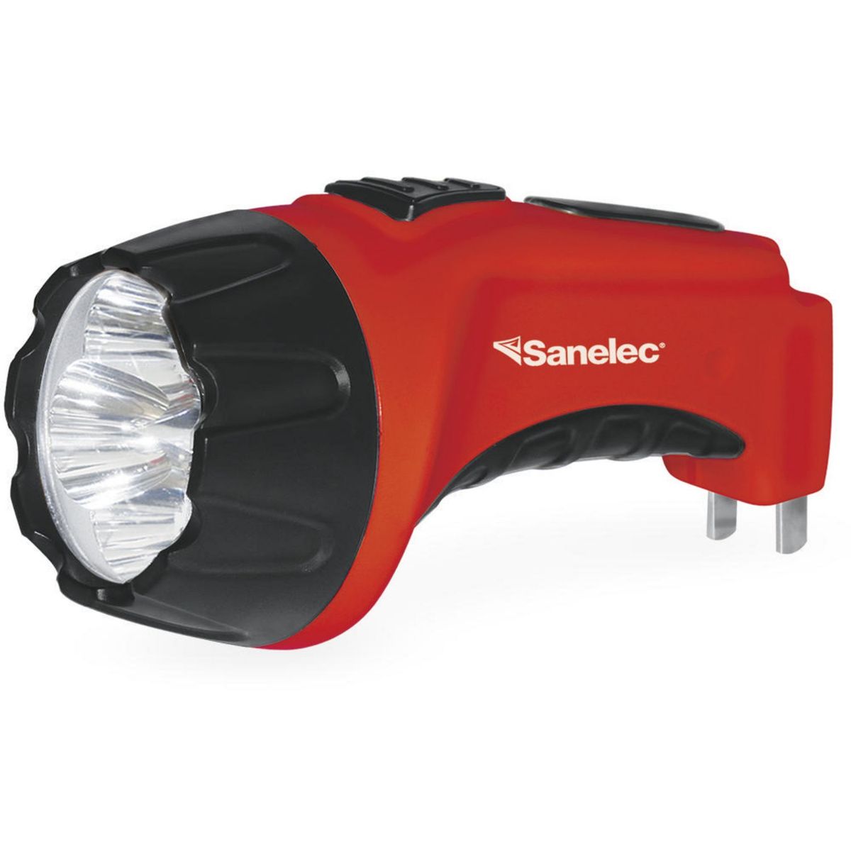 Sanelec - Linterna recarg 4 leds, 28 lm