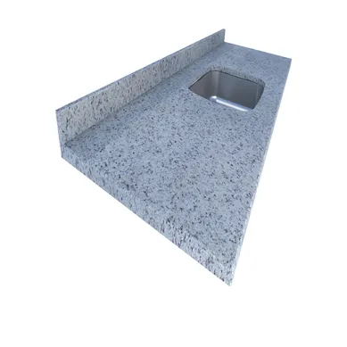 Cubierta con fregadero blanco dallas 2.0m