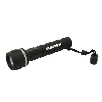 Linterna Anti-Impacto 3Led 2AA 12 Lumines Cuerpo De Goma
