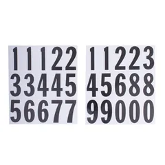Plantilla de Numeros Autoadheribles 2"