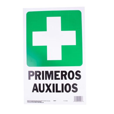 Senal Primeros Auxilios 25x36