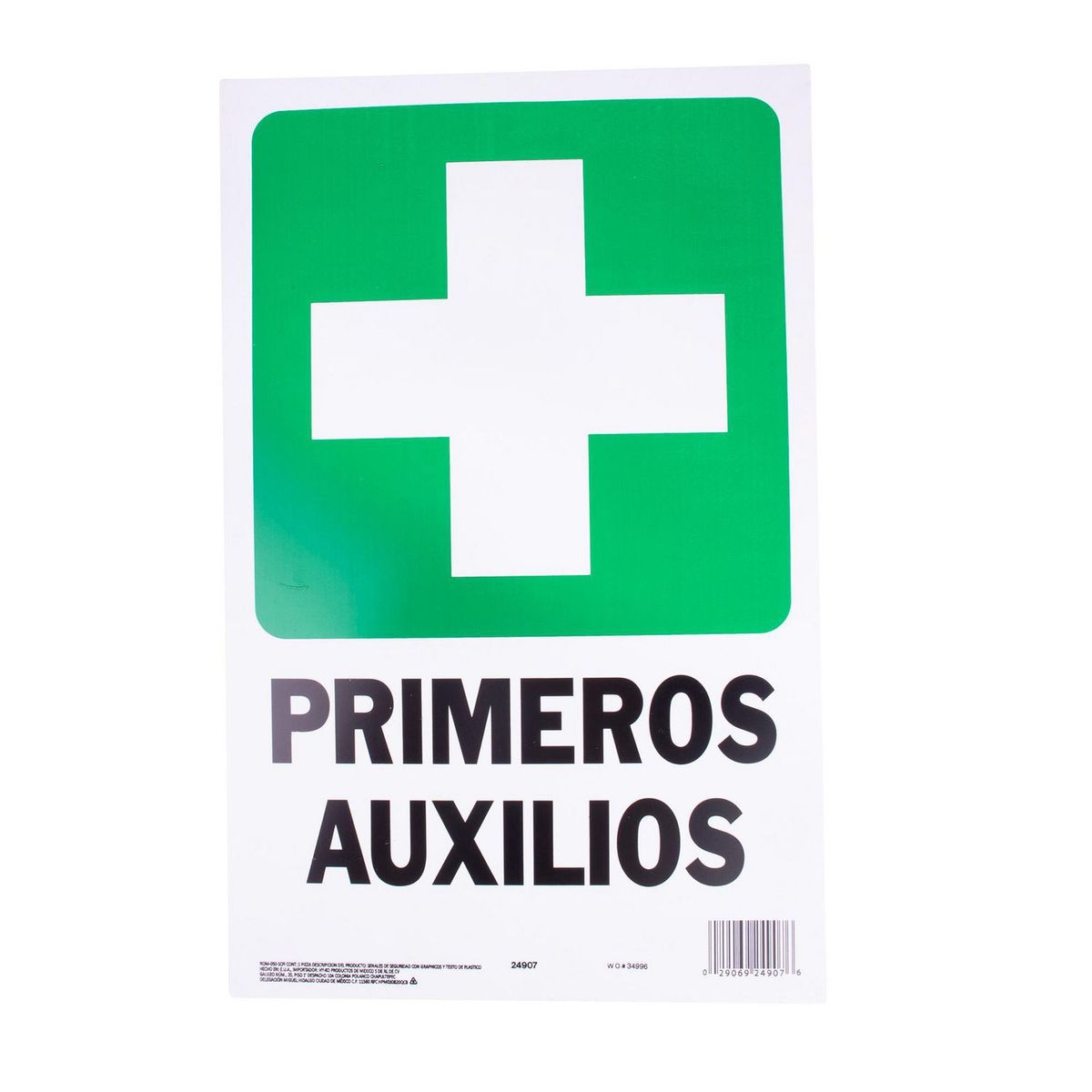 Senal Primeros Auxilios 25x36, marca Hyko - Foto Principal