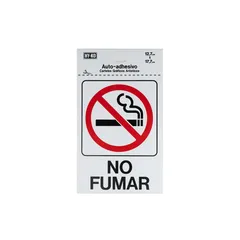 Senal No Fumar 13x18