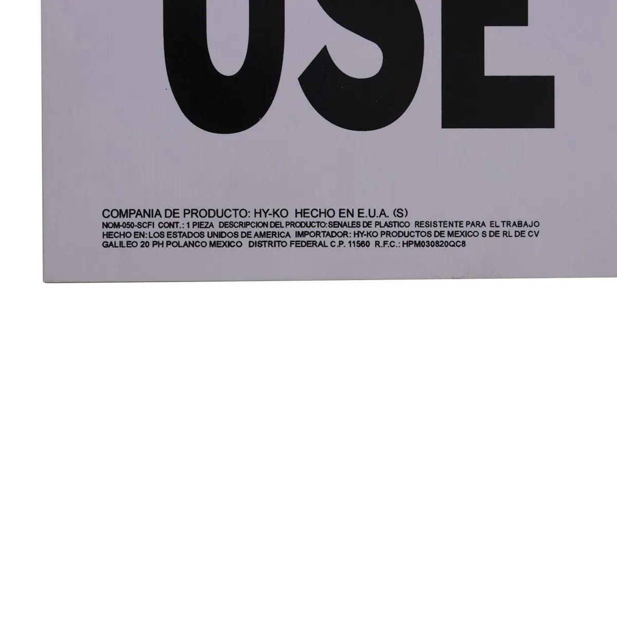 Hyko - Senal Peligro Use Casco