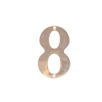 Numero de Laton Pulido 5" Prestige # 8
