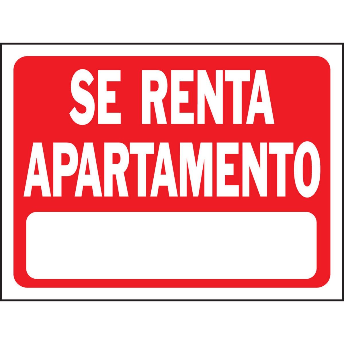 Senal Se Renta Apartamento color rojo 23x30, marca Hyko - Foto 2