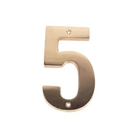 Numero de Laton Pulido 5" Prestige # 5