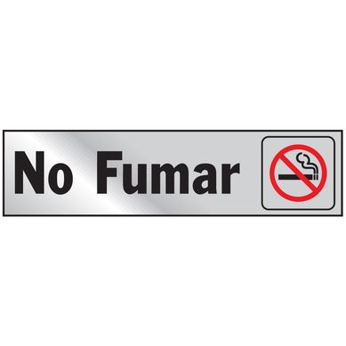 Senal Aluminio No Fumar