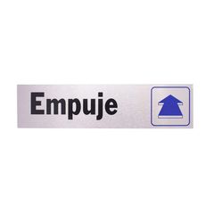 Senal Aluminio Empuje