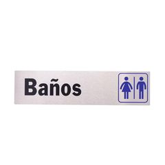 Senal Aluminio Banios