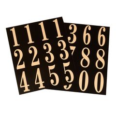 Plantilla de Numeros Autoadheribles 3"