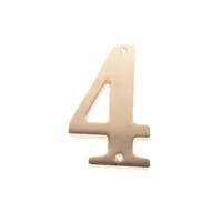 Numero de Laton Pulido 5" Prestige # 4