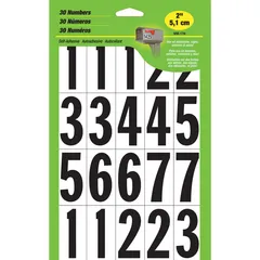 Plantilla de Numeros y Letras Autoadheribles 2"