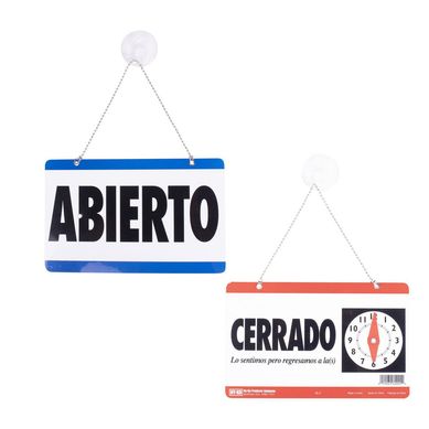 Senalamiento tipo Reloj Abierto/Cerrado