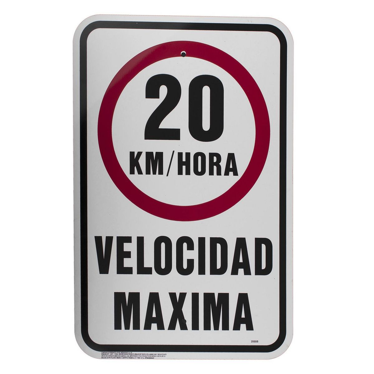 Hyko - Senal Velocidad Maxima 20Km/Hr