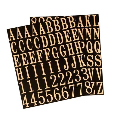 Plantilla de Numeros y Letras Autoadheribles 1