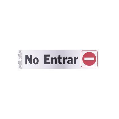 Senal Aluminio No Entrar