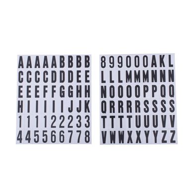 Plantilla de Numeros y Letras Autoadheribles 1