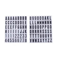 Plantilla de Numeros y Letras Autoadheribles 1"