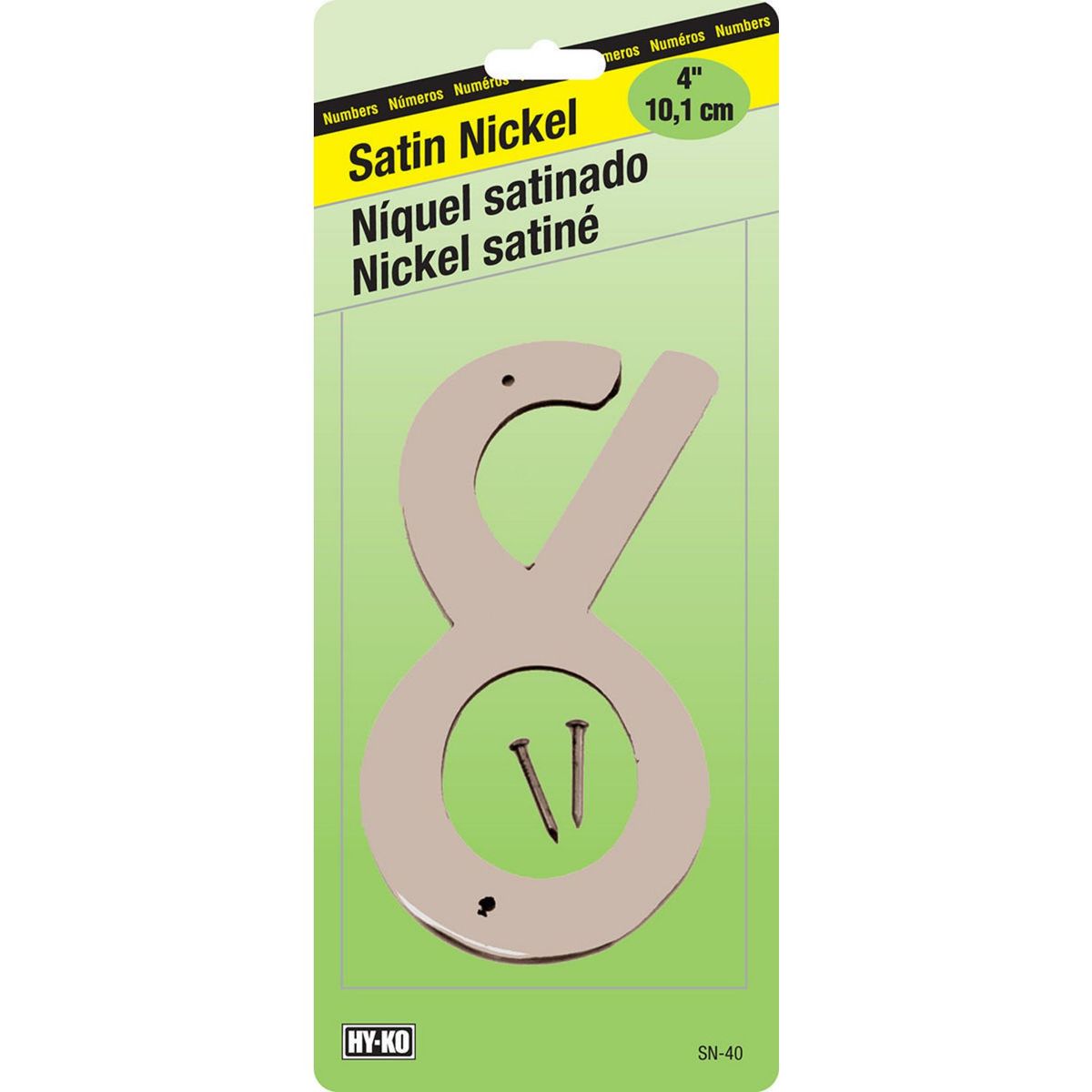 Hyko - Numero Satinado de 4" # 8