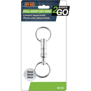 Argolla plateada separable