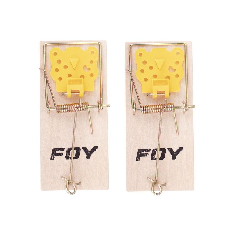 Foy - Trampa para ratón de 4" con 2 piezas