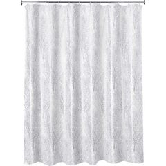 Cortina de baño Ramas Plata 178 x 180 cm