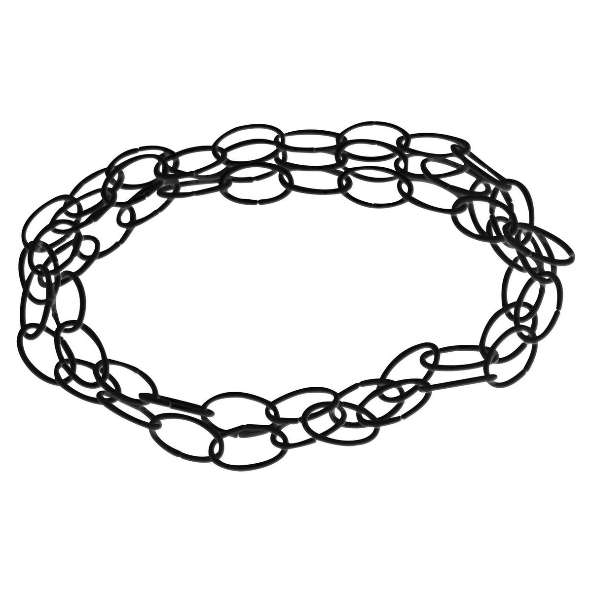 Cadena Decorativa - Ovalo Negra - 3.0 mm x 1 ml, marca Kingchain - Foto 2