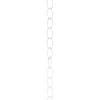 Cadena Decorativa - Ovalo Blanca - 3.0 mm x 1 ml