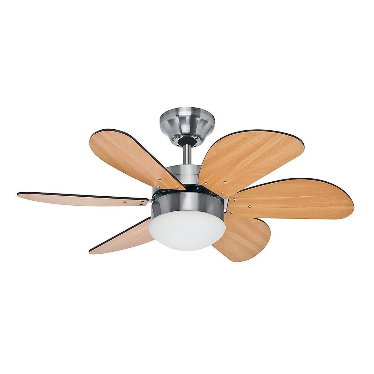 Hunter - Ventilador de Techo Sprint 6 Aspas y 1 Luz de 32" Café