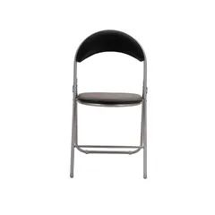 Silla plegable cubierta PVC estructura de metal