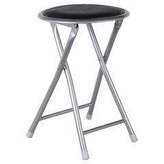 Banco PVC Plegable Negro