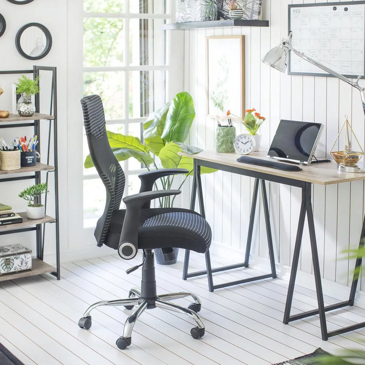 Just Home Collection - Silla PC capricornio Negro