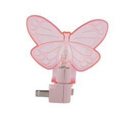 Lámpara De Noche Mariposa Luz Incandescente 4W