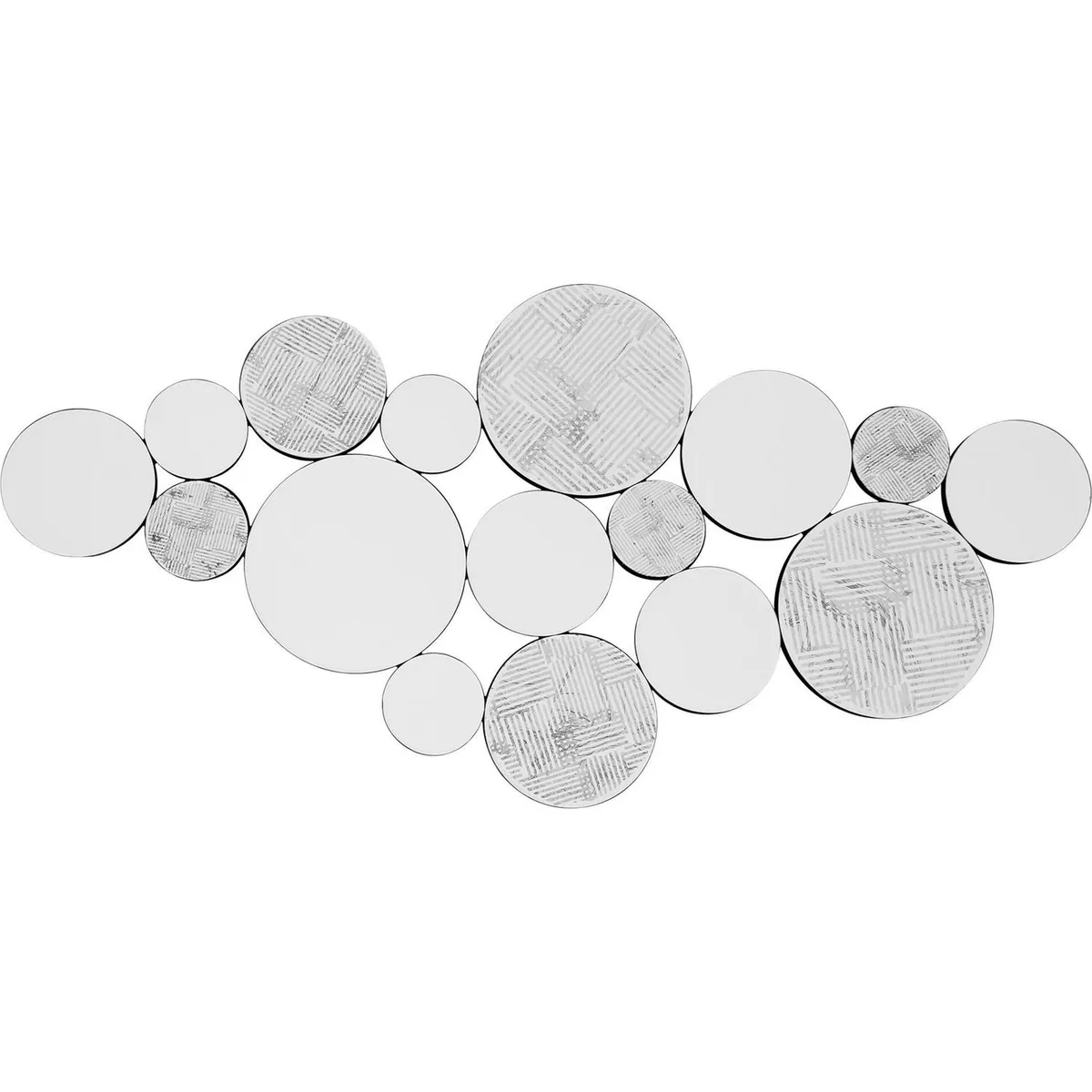 Just Home Collection - Espejo Decorativo Multiforma Massa de 59 x 120 cm Plata