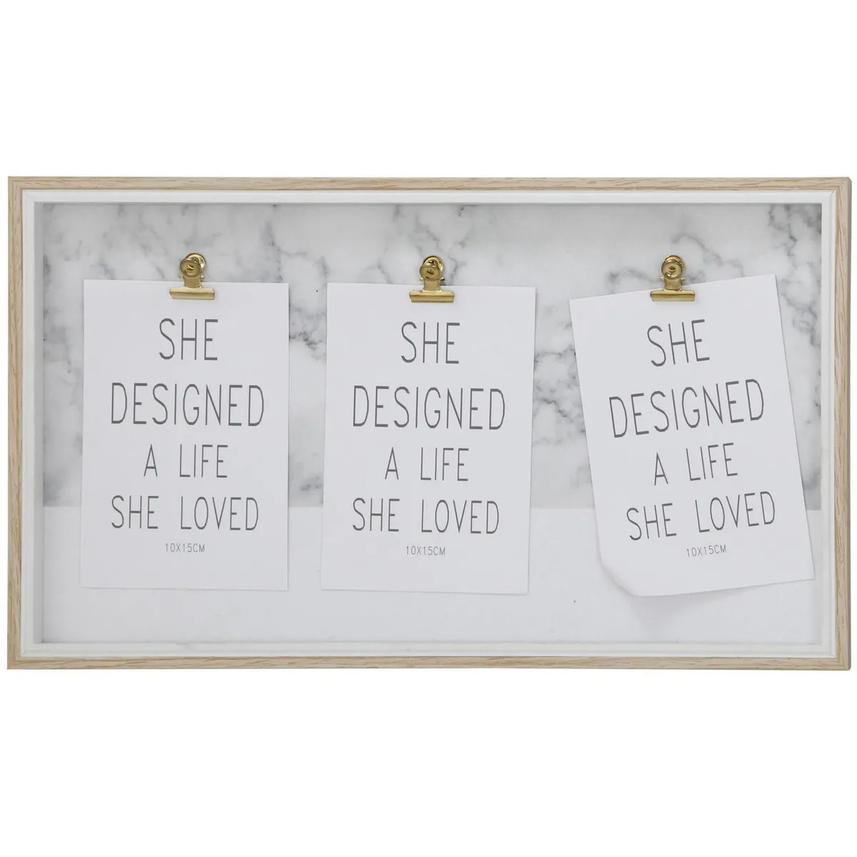 Just Home Collection - Marco para fotografía DIY de 10 x 15 cm Blanco