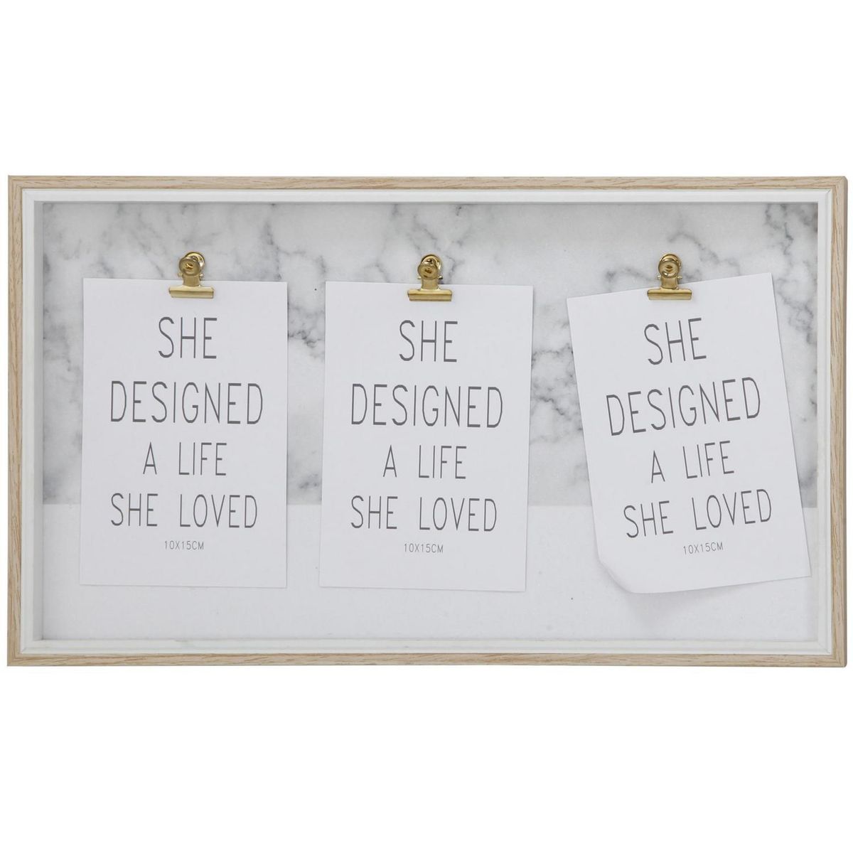 Just Home Collection - Marco para fotografía DIY de 10 x 15 cm Blanco