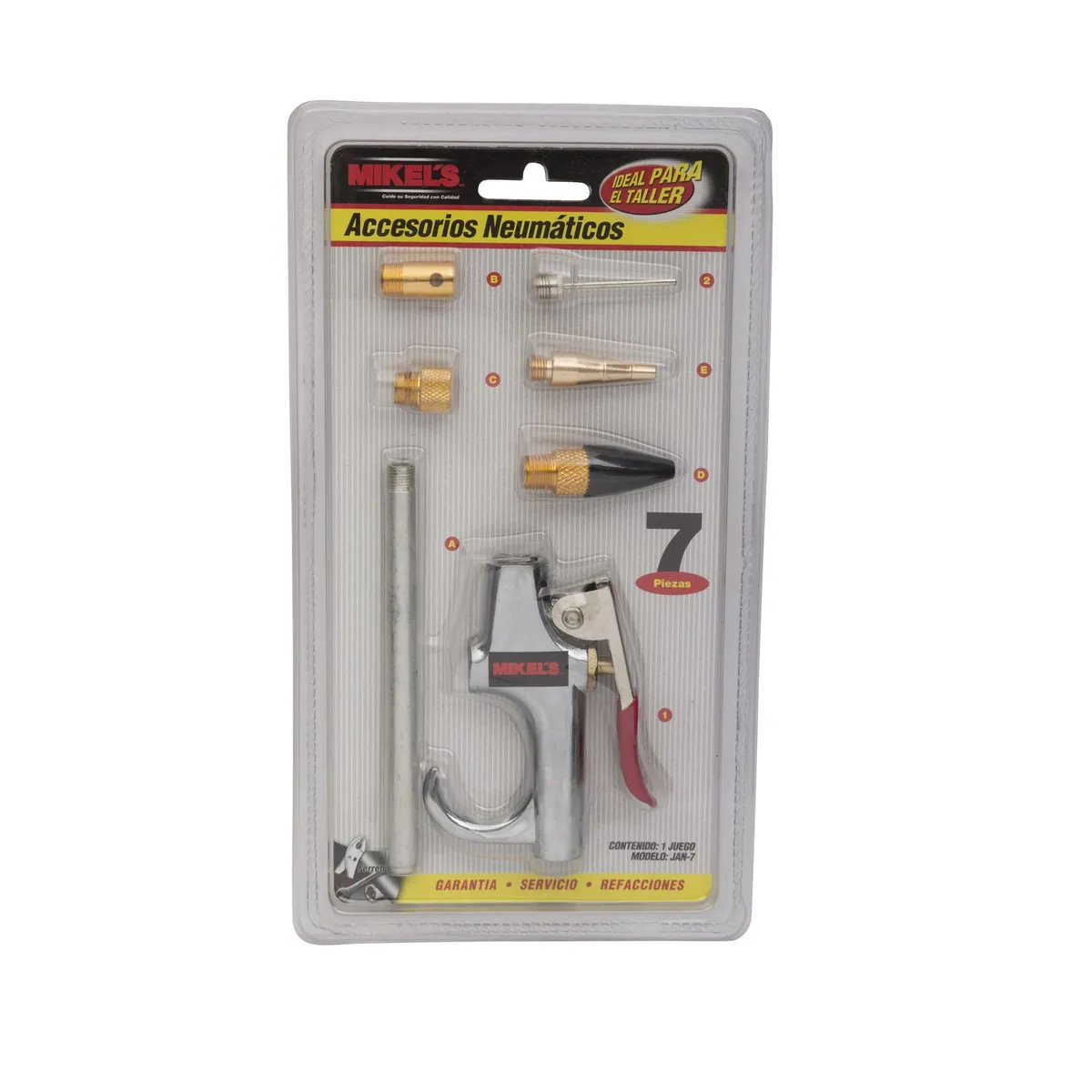 Bosch - Accesorios Neumáticos 7 piezas